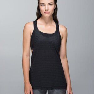 Lululemon Black Stash It Athletic Yoga Tank